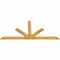 Ekena Millwork Saratoga Rough Sawn Timber Gable Bracket, Western Red Cedar, 108"W x 49"H x 2"D x 6"F, 11/12 Pitch GBW108X49X0206SAR00RWR - alternate 4